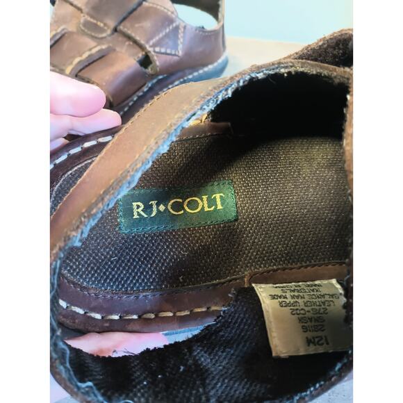 RJ Colt Mens Chunky Fisherman Sandals 12 Open Toe Hook Loop Outdoor Dad 90s main image 5